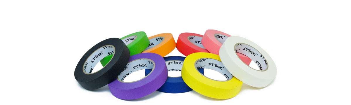 Red Painters Tape .1/4 x 60 yard ( 6 mm x 55 m ) 3 Pack – STIKK Tape