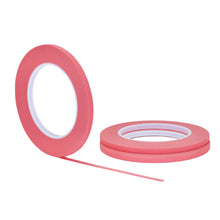 Load image into Gallery viewer, 3 pack 1/4" .25 inch x 60yd (6mm x 55m) Thin STIKK Pink Painters Masking Tape
