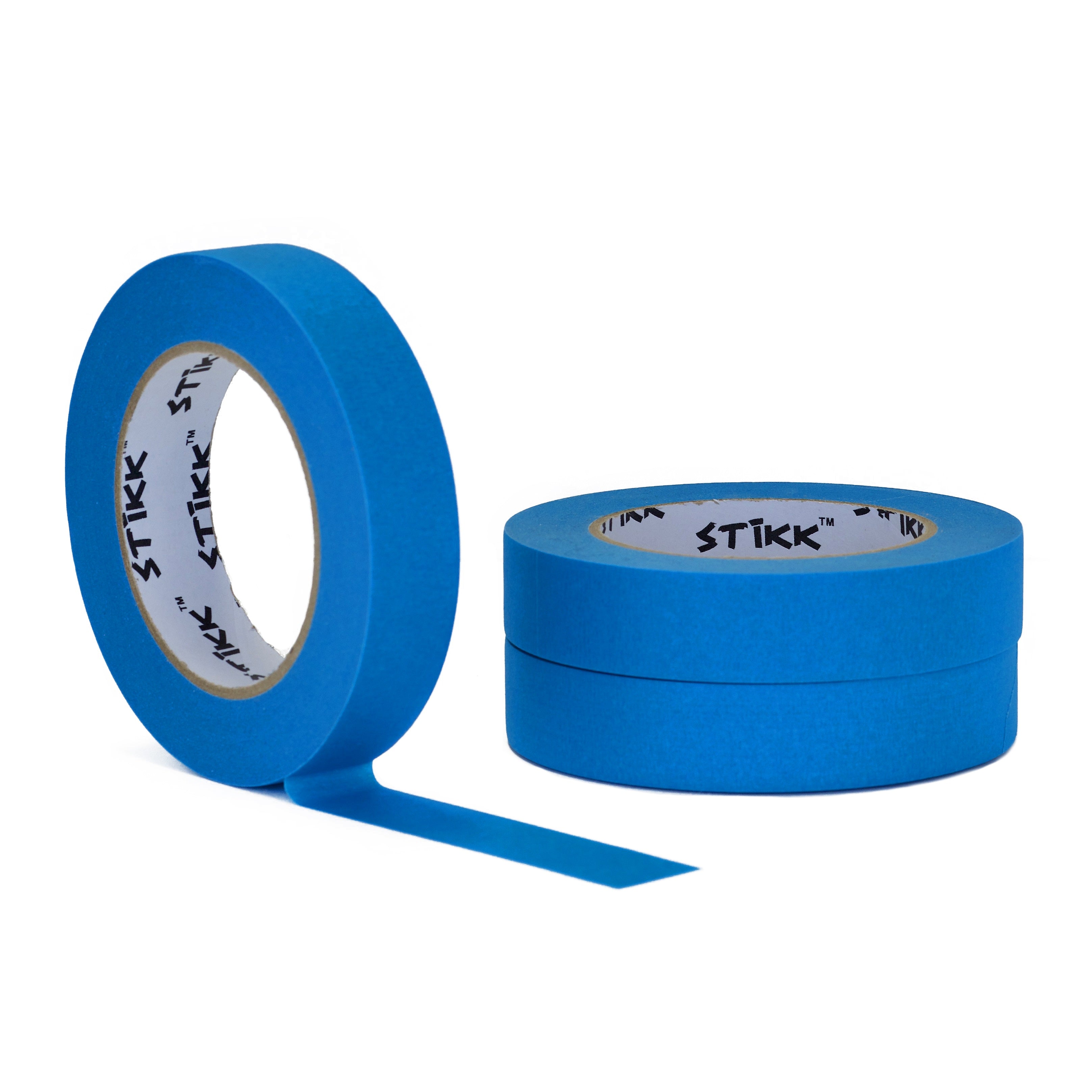 3 pack 1 inch x 60 yard rolls (24mm x 55m) STIKK Sky Blue Painters Ma –  STIKK Tape