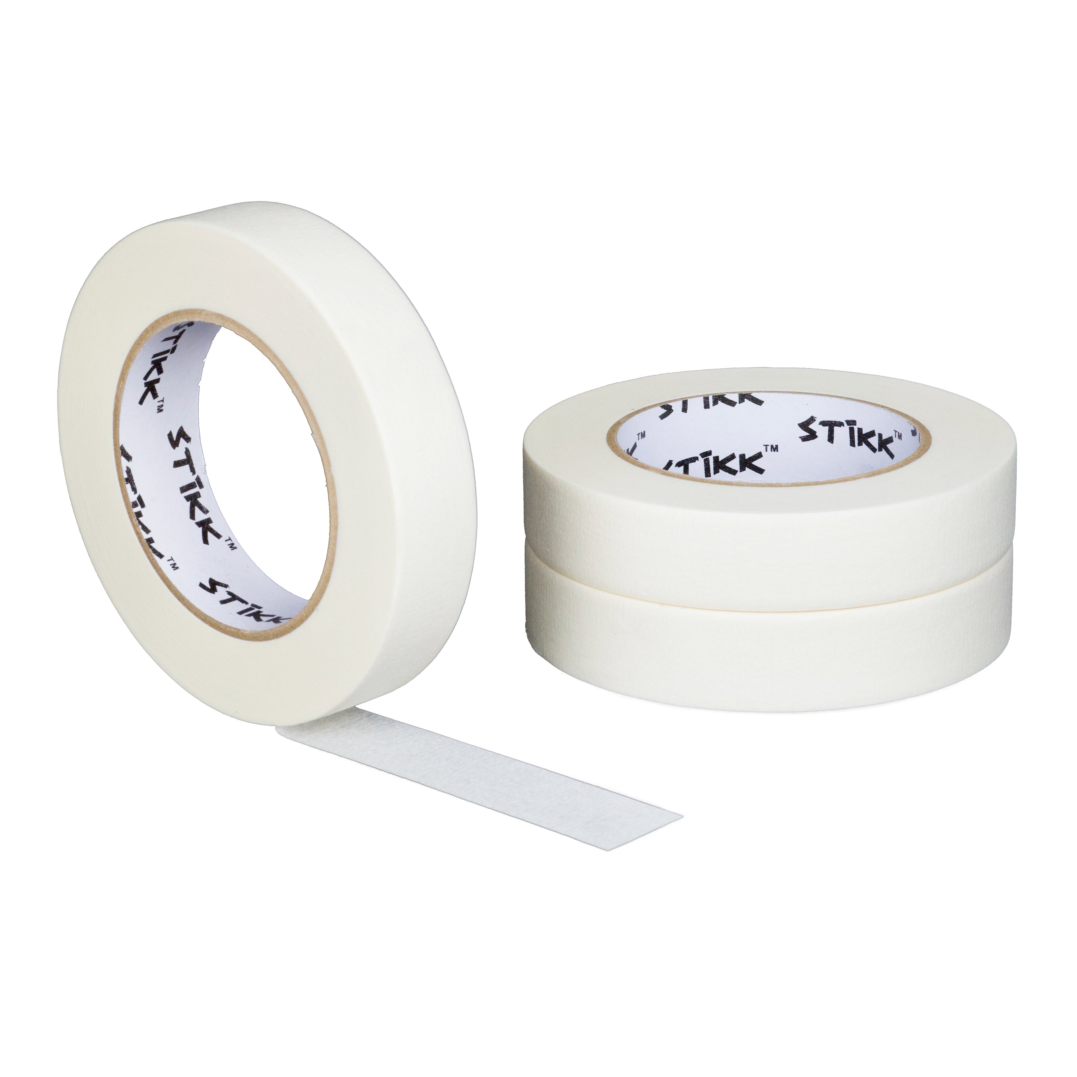 Painters Tape Adhesive Painting Tape 3.15 Inches x 21.87 Yards White 3 Pcs  - 8cm x 20m