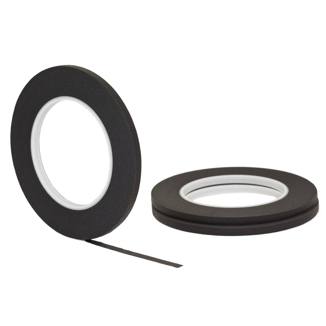 Black Painters Tape .1/4 x 60 yard ( 6mm x 55m ) 3 Pack – STIKK Tape