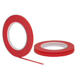 Red Painters Tape .1/4" x 60 yard ( 6 mm x 55 m ) 3 Pack