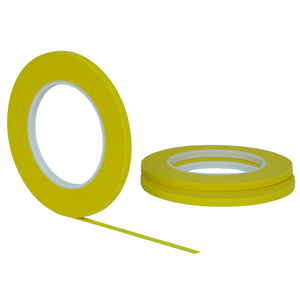 Yellow Painters Tape .1/4" x 60 yard ( 6 mm x 55 m ) 3 Pack