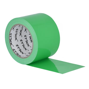 3" x 25 yd 7.5 Mil Bright Green Duct Tape PE Coated Weather Resistant 2.83" 72mm